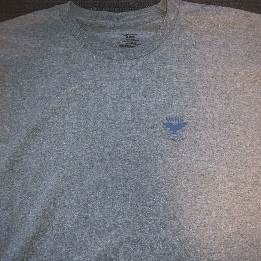 XL grey and blue Vans graphic short sleeve t-shirt